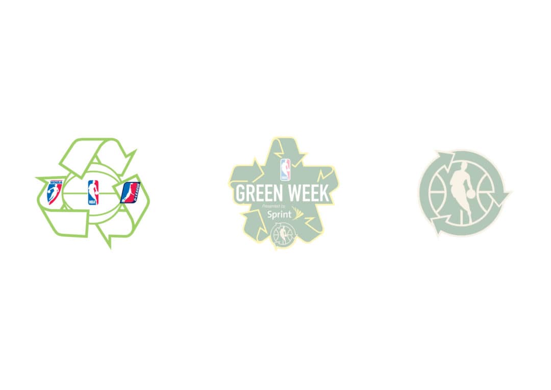 NBA Green Environmentality program logo — environmental initiative brand identity design