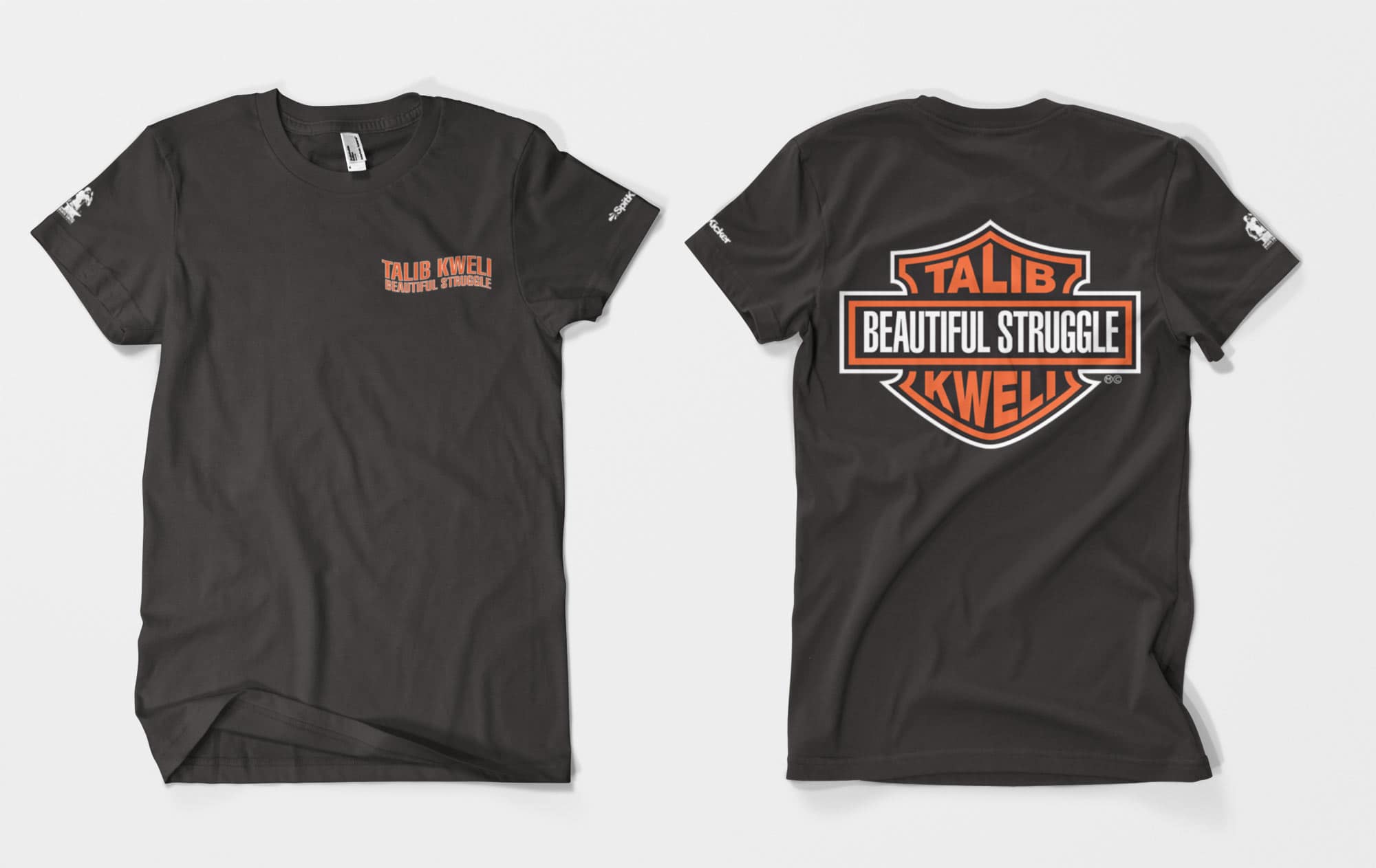 talibkweli-beautifulstruggle-tee Talib Kweli The Beautiful Struggle promotional t-shirt — Harley Davidson logo homage