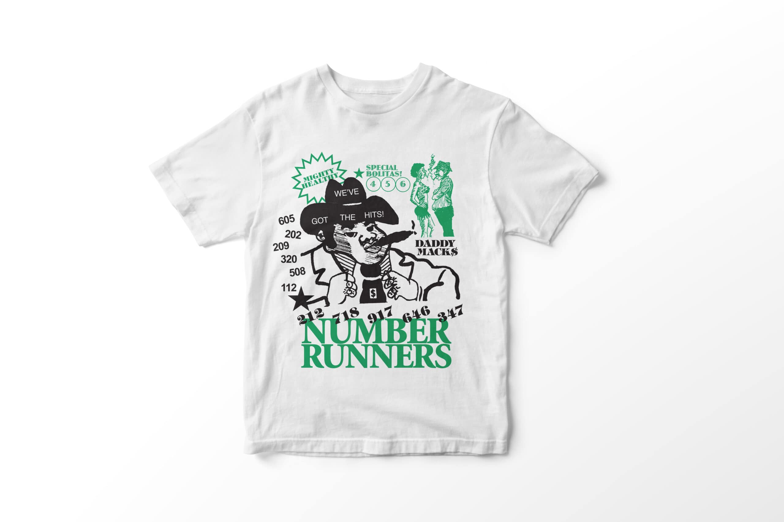 mightyhealthy-numberrunners Mighty Healthy 'Number Runners' graphic tee — NYC skate and streetwear brand