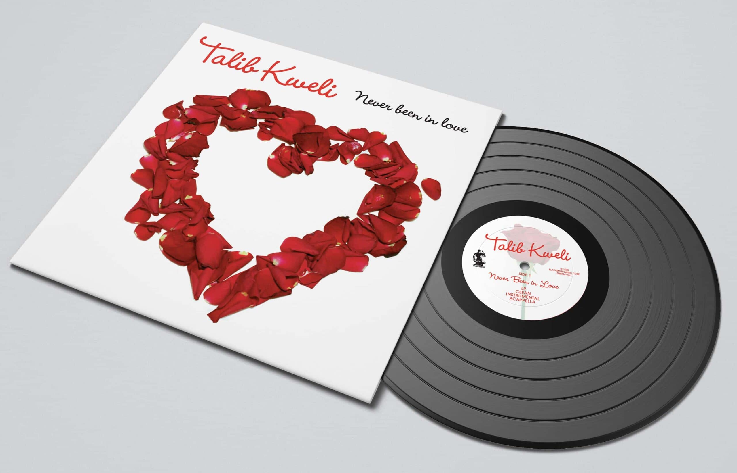 talibkweli-neverbeeninlove Talib Kweli Never Been in Love 12-inch single cover design — The Beautiful Struggle