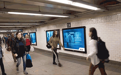 All Work 4 Animated My Mount Sinai brand campaign reel — subway station domination