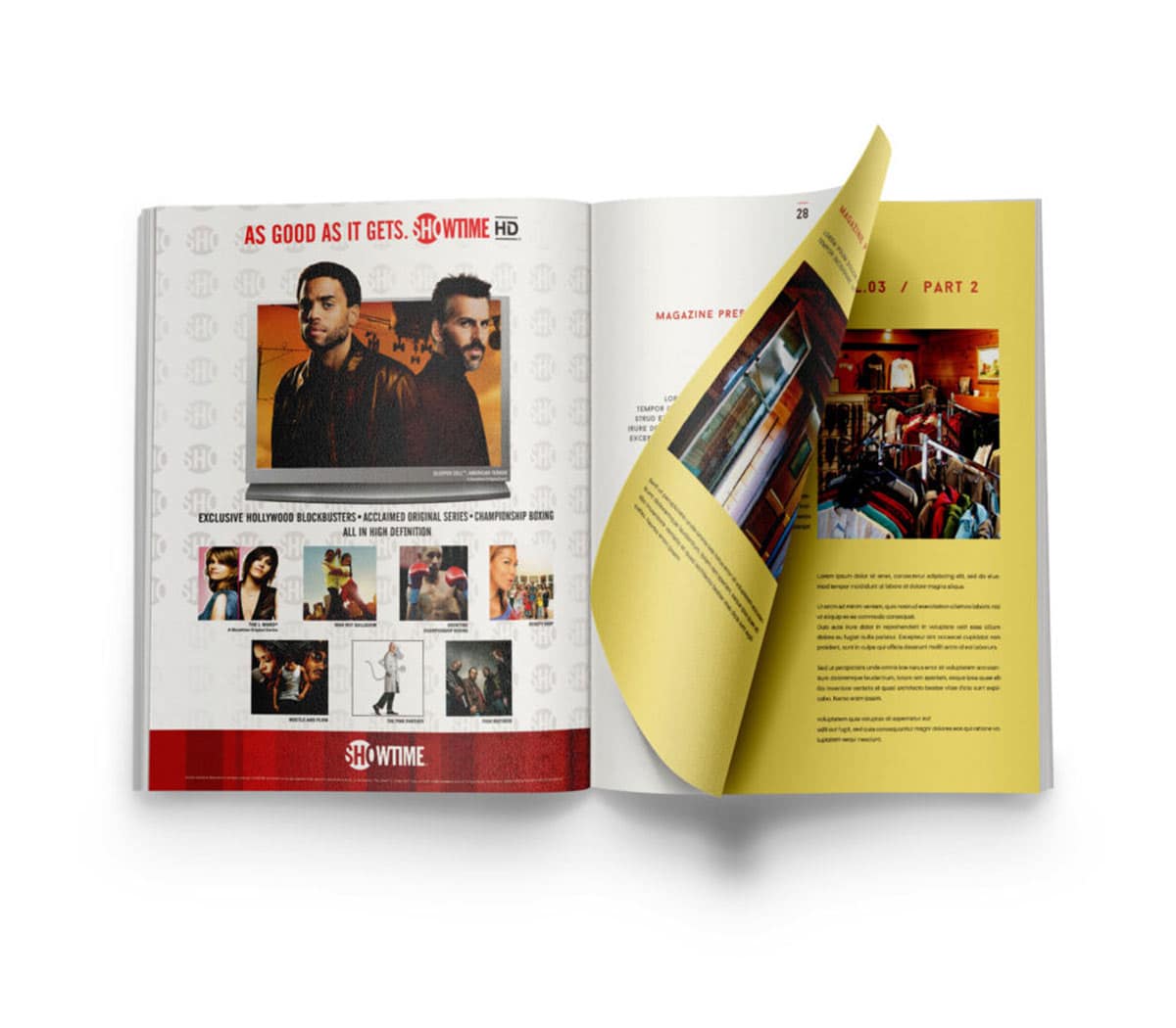 showtime-sbn-magazine-ad Showtime 'As good as it gets' magazine ad