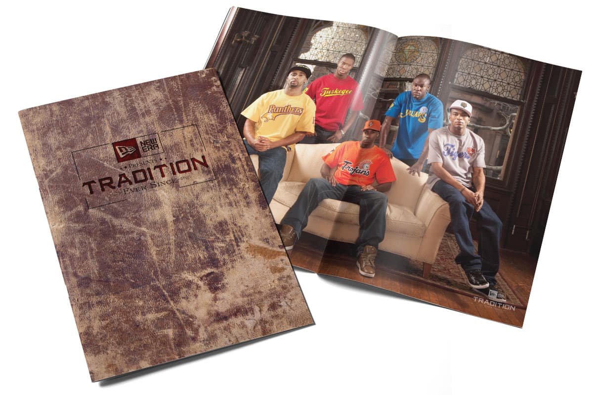 new-era-tradition-lookbook New Era Tradition lookbook cover and spread